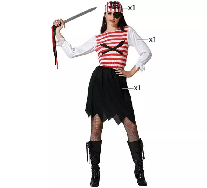 Translation missing: de.Disfraz de Pirata Bucanera para mujer