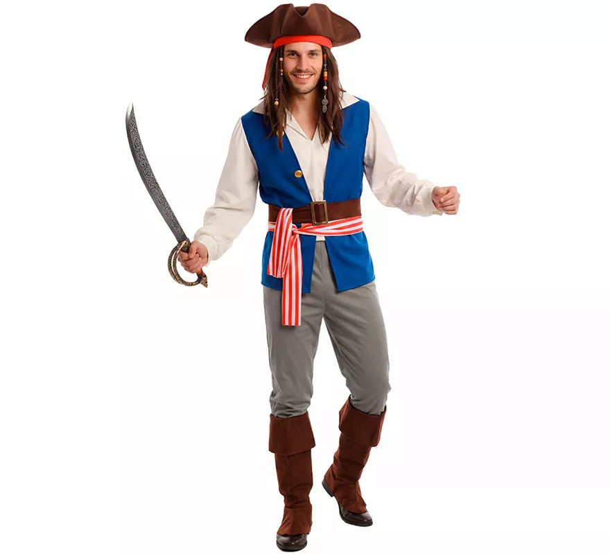 Translation missing: de.Disfraz de Pirata Bucanero Jack para hombre