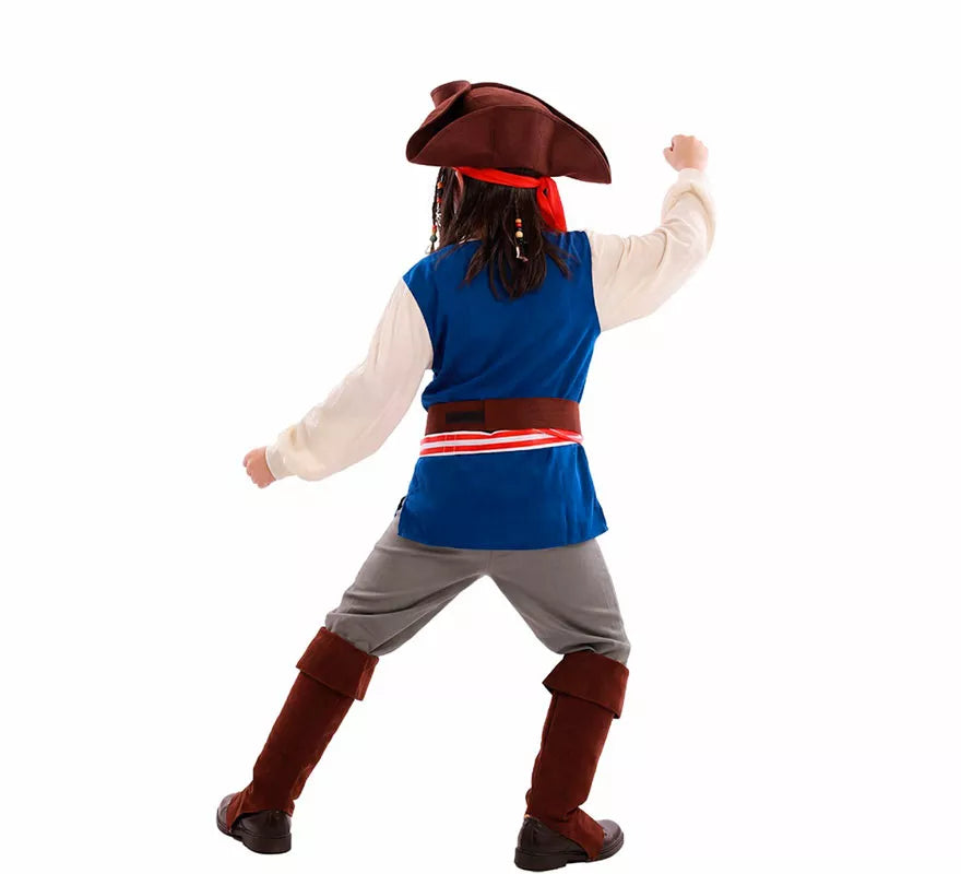 Translation missing: de.Disfraz de Pirata Bucanero Jack para niño