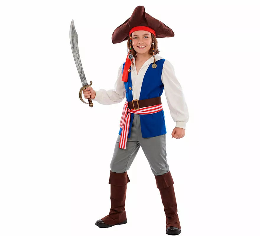 Translation missing: de.Disfraz de Pirata Bucanero Jack para niño