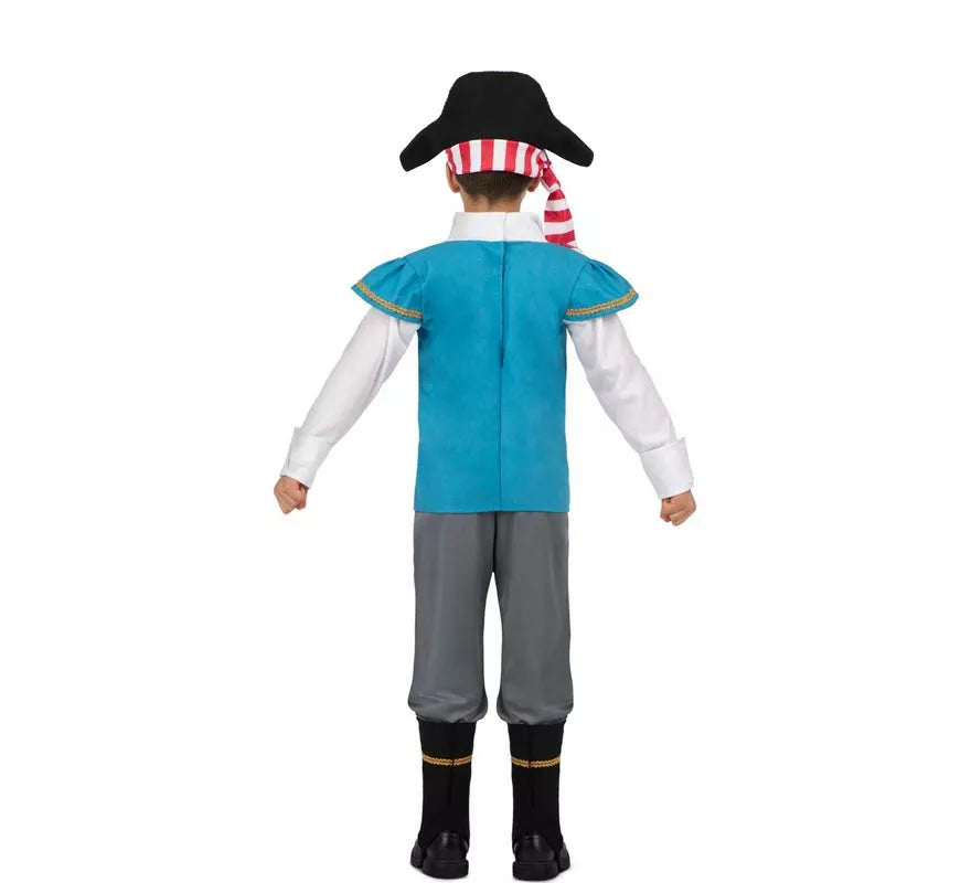 Translation missing: de.Disfraz de Pirata Calavera con gorro para niño