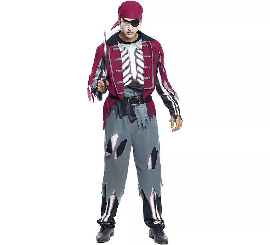 Translation missing: de.Disfraz de Pirata Calavera para hombre