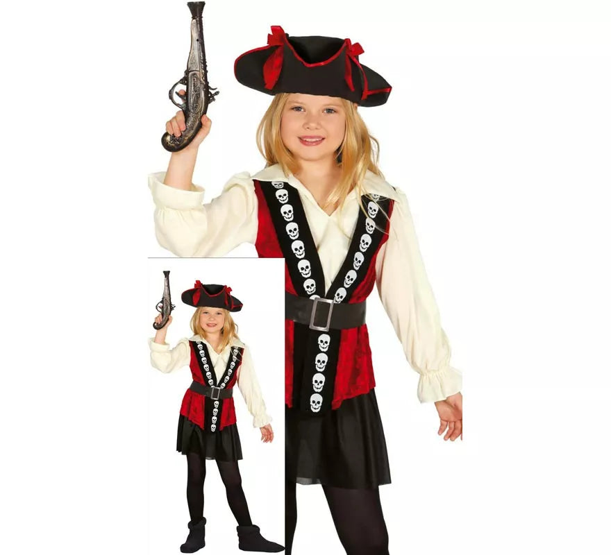 Disfraz de Pirata Calavera para niña