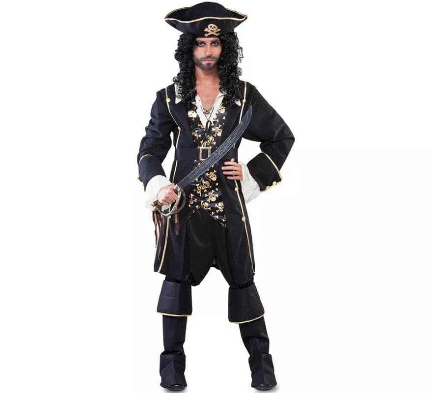Translation missing: de.Disfraz de Pirata con Calaveras para hombre