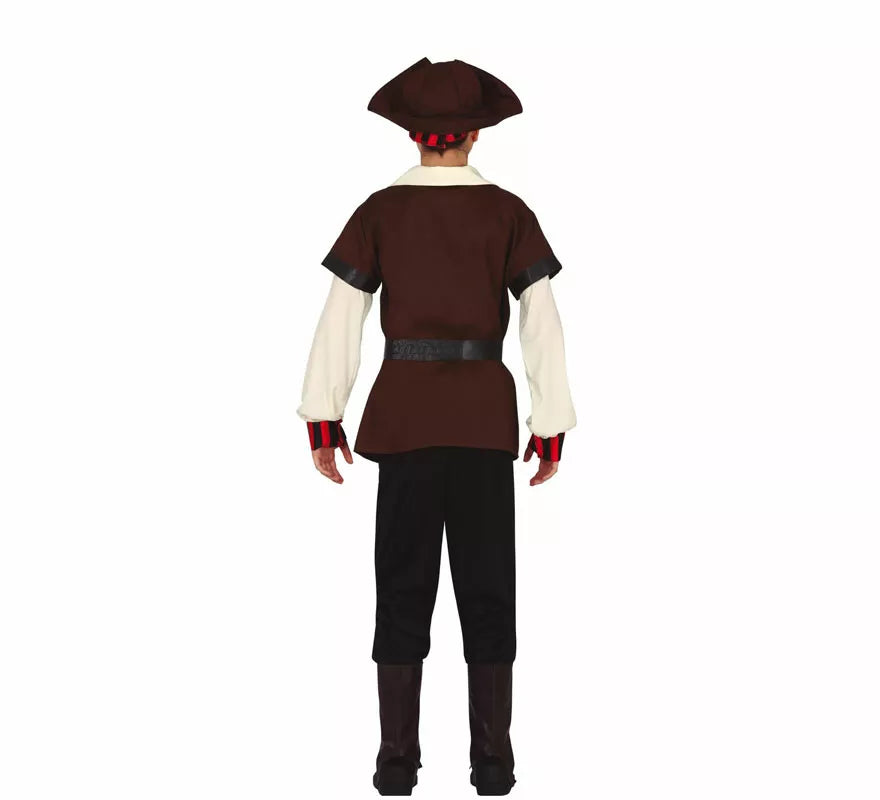 Translation missing: de.Disfraz de Pirata Corsario Siete Mares para adolescente