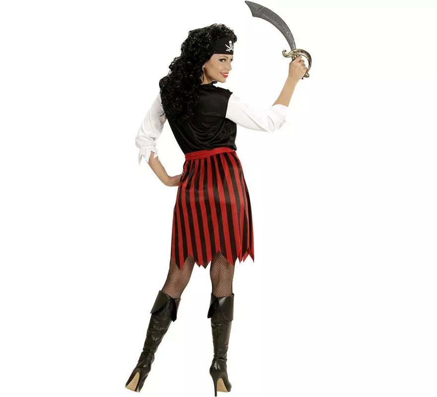 Translation missing: de.Disfraz de Pirata del Caribe a rayas para mujer