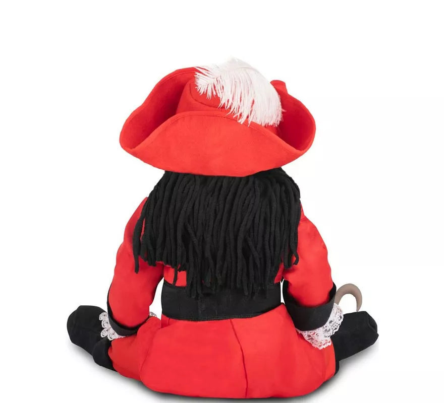 Translation missing: de.Disfraz de Pirata Garfio rojo con sombrero y peluca para bebé y niña