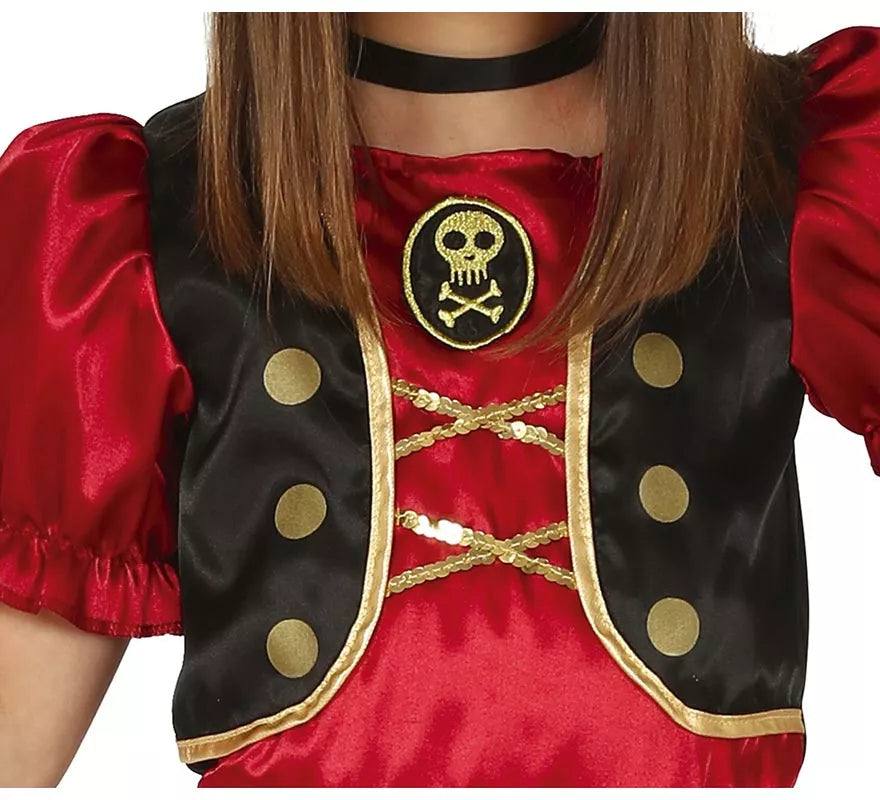Translation missing: de.Disfraz de Pirata Granate para niña