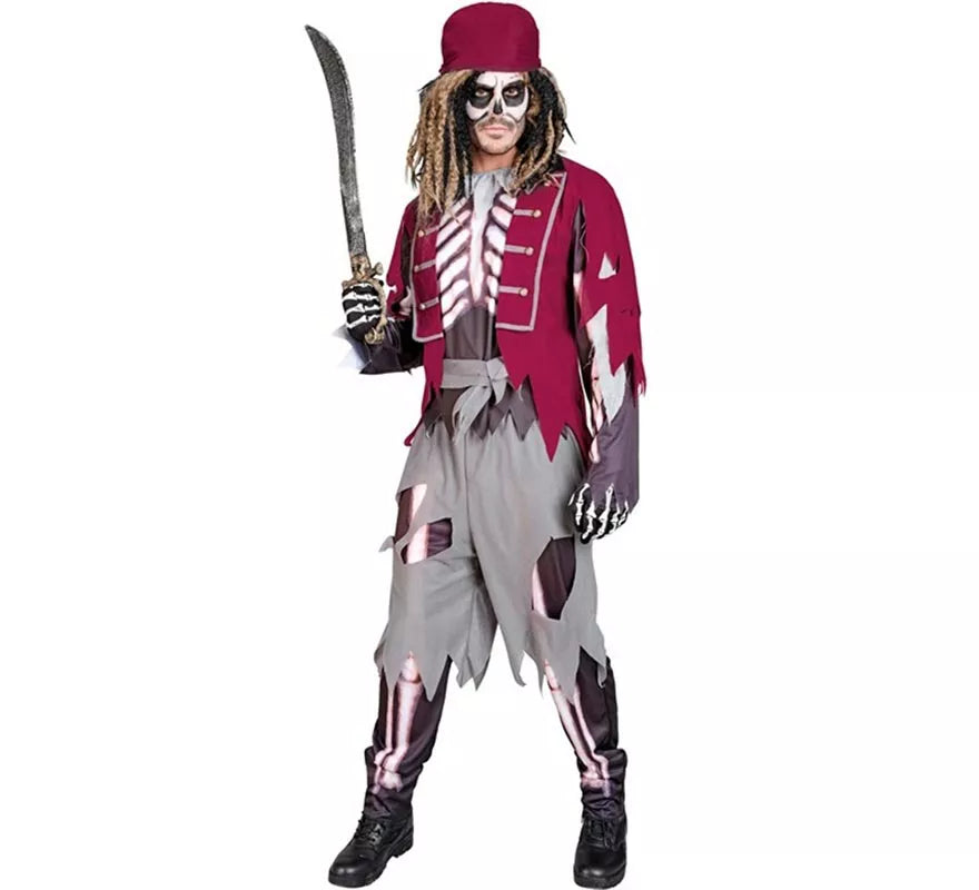 Translation missing: de.Disfraz de Pirata Grumete Esqueleto para hombre