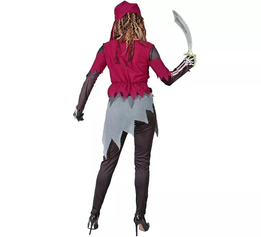 Translation missing: de.Disfraz de Pirata Grumete Esqueleto para mujer