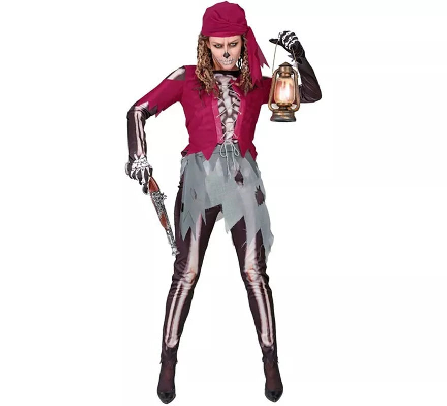 Translation missing: de.Disfraz de Pirata Grumete Esqueleto para mujer