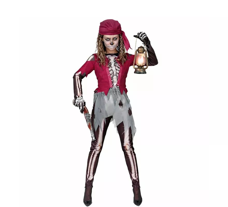 Translation missing: de.Disfraz de Pirata Grumete Esqueleto para mujer