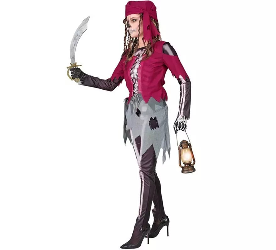 Translation missing: de.Disfraz de Pirata Grumete Esqueleto para mujer