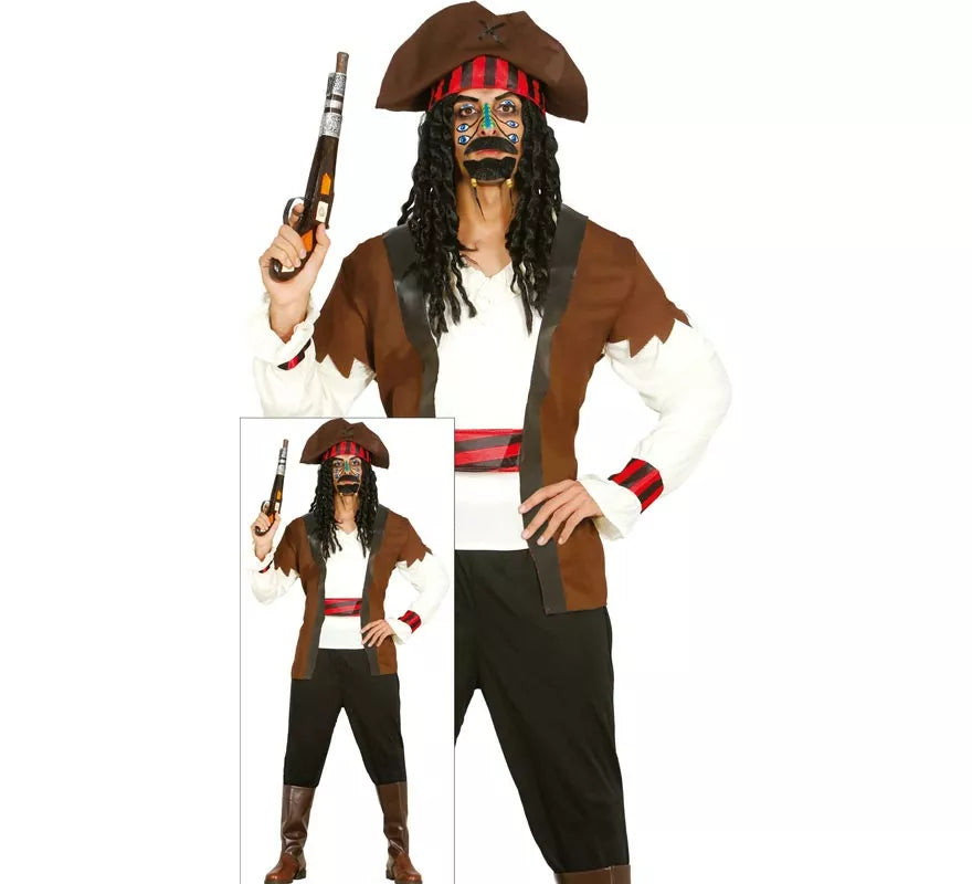Translation missing: de.Disfraz de Pirata Guapo Caribe para hombre