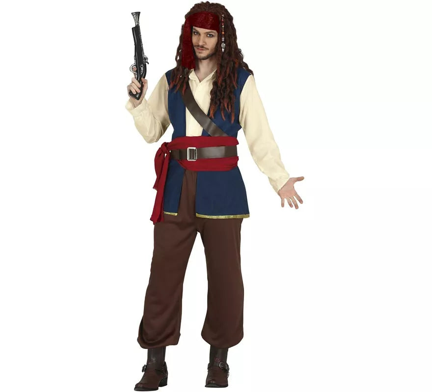 Translation missing: de.Disfraz de Pirata Navegante Rebelde para hombre