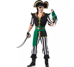 Papageien -Piratenkostüm für Herren