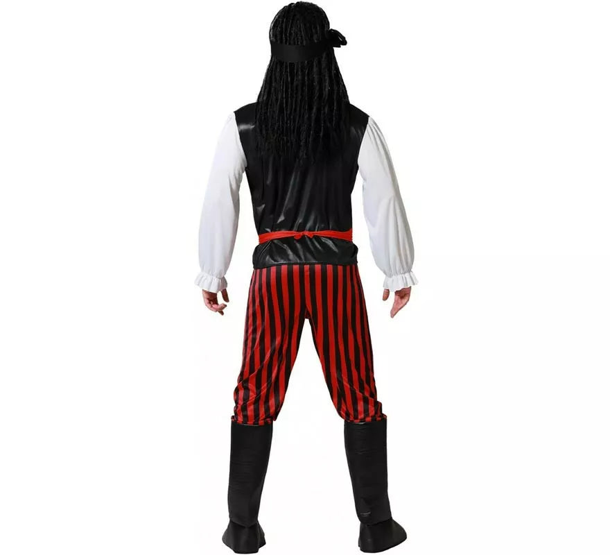 Translation missing: de.Disfraz de Pirata Rayas para hombre
