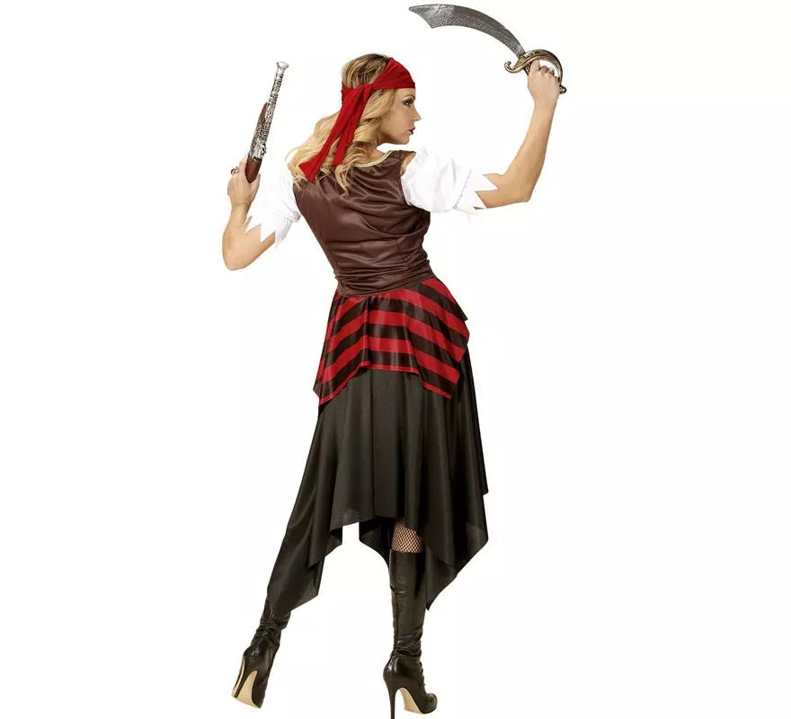 Translation missing: de.Disfraz de Pirata Temeraria con cinta para mujer