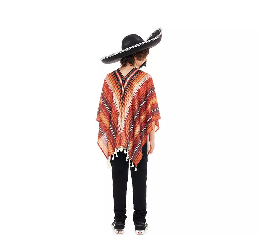 Translation missing: de.Disfraz de Pistolero Mexicano con Poncho para niño
