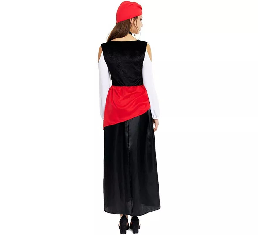Translation missing: de.Disfraz de Pitonisa con turbante rojo para mujer