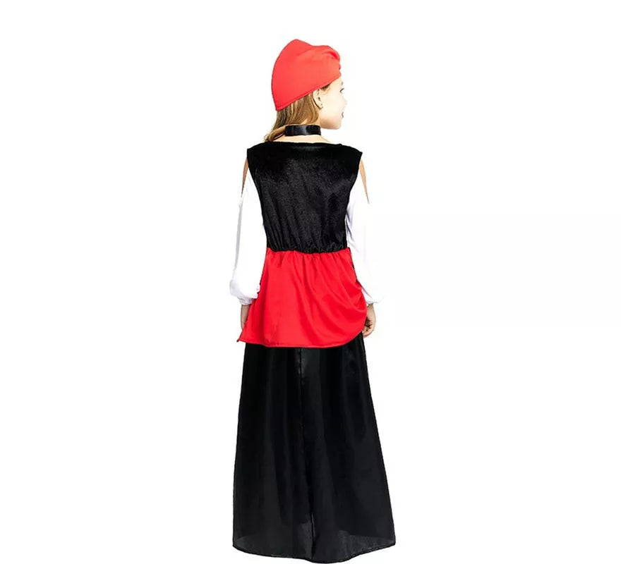 Translation missing: de.Disfraz de Pitonisa con turbante rojo para niña y adolescente