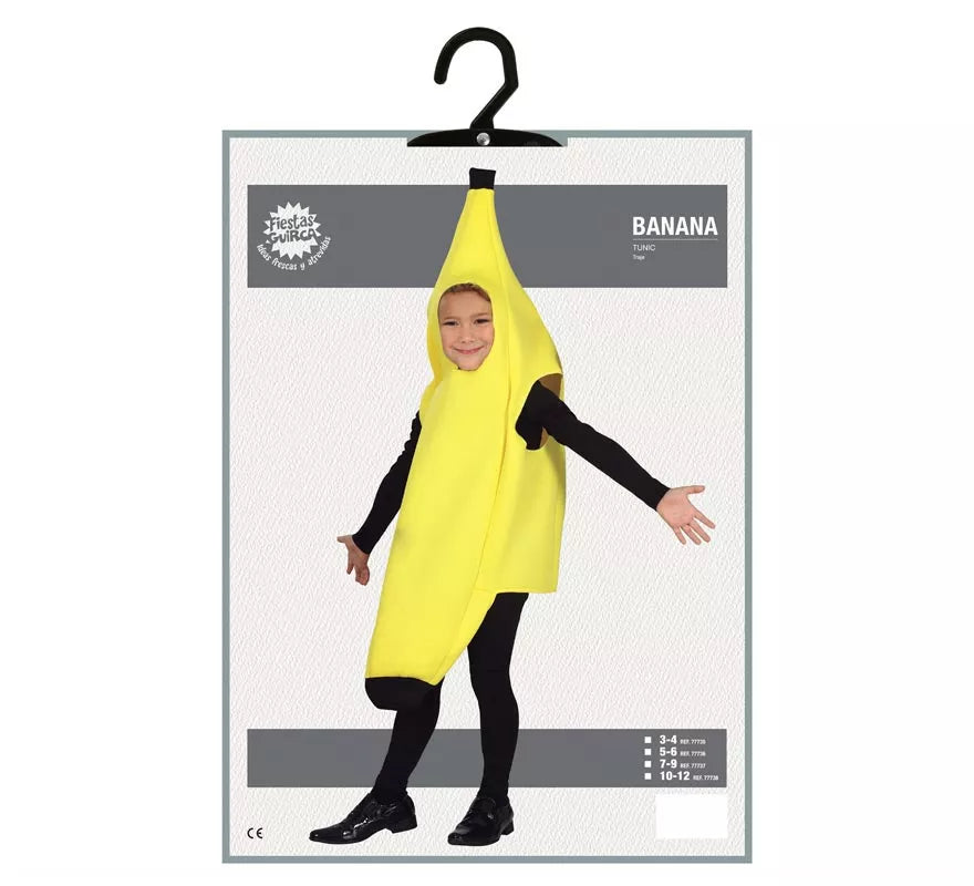 Disfraz de Plátano Gigante Amarillo para niños