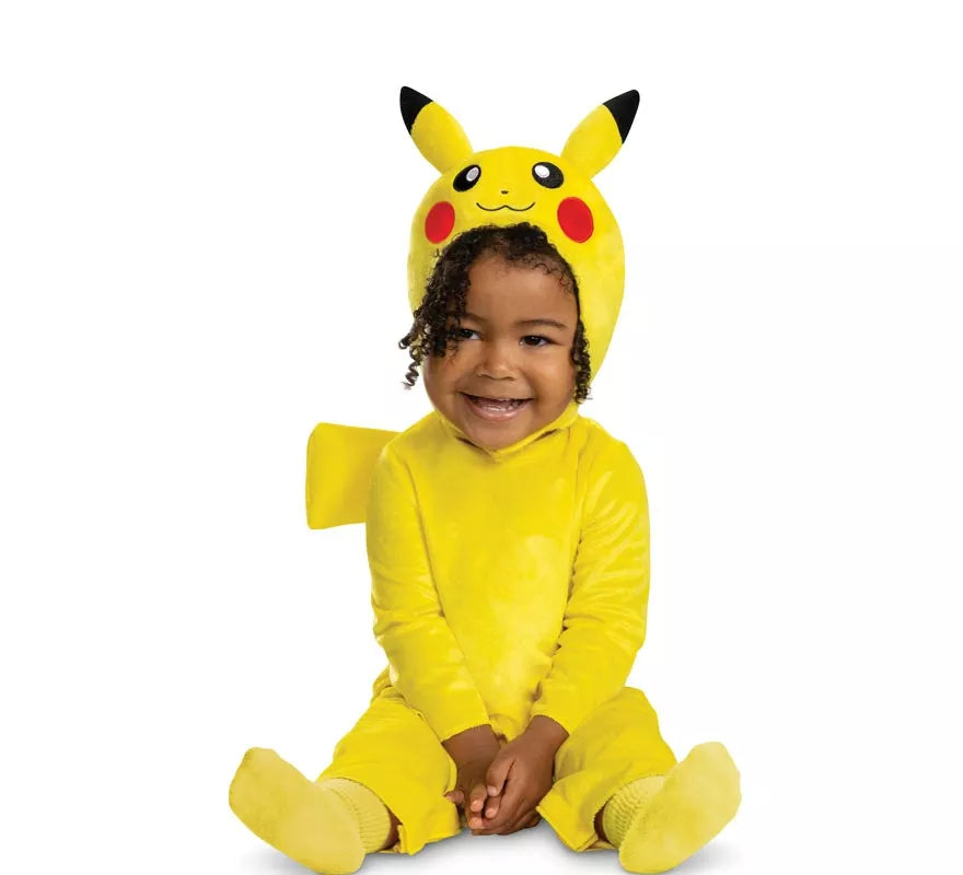 Translation missing: de.Disfraz de Pokemon Pikachu con cola de lujo para bebé y niños