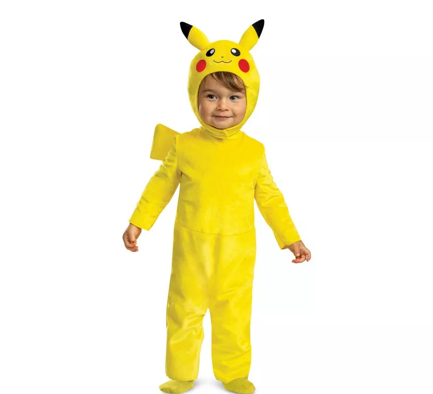 Translation missing: de.Disfraz de Pokemon Pikachu con cola de lujo para bebé y niños