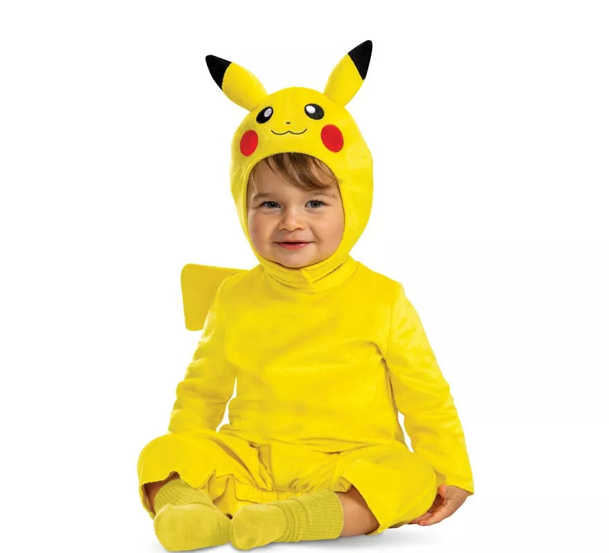 Translation missing: de.Disfraz de Pokemon Pikachu con cola de lujo para bebé y niños