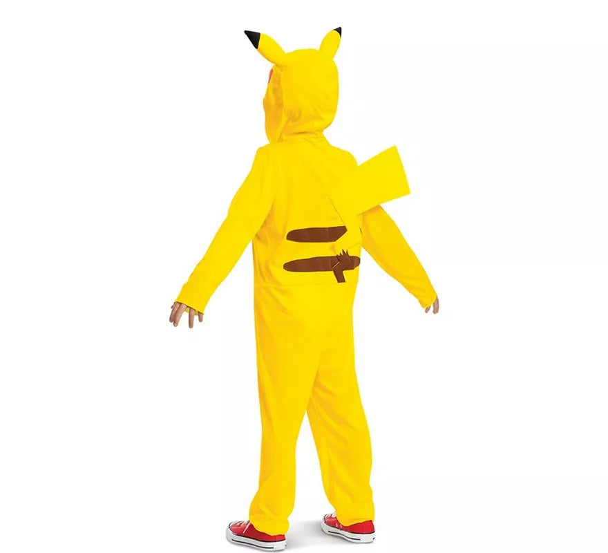 Translation missing: de.Disfraz de Pokemon Pikachu con cola de lujo para niños