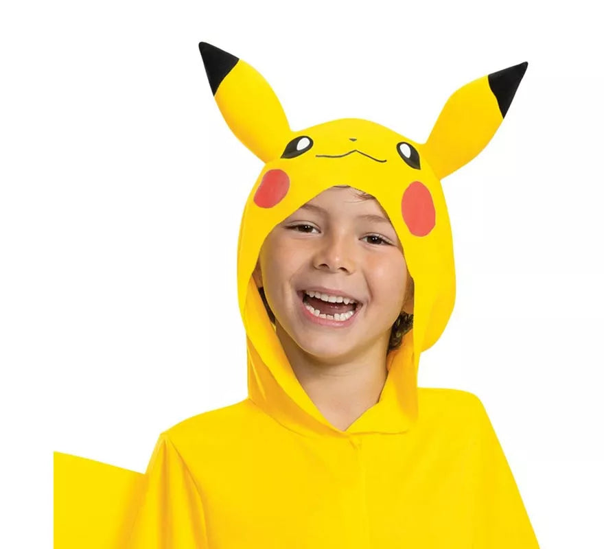 Disfraz de Pokemon Pikachu con cola de lujo para niños