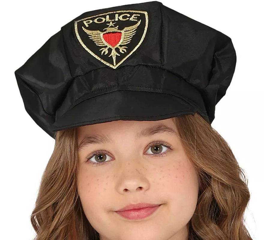 Translation missing: de.Disfraz de Policía azul en falda para niña