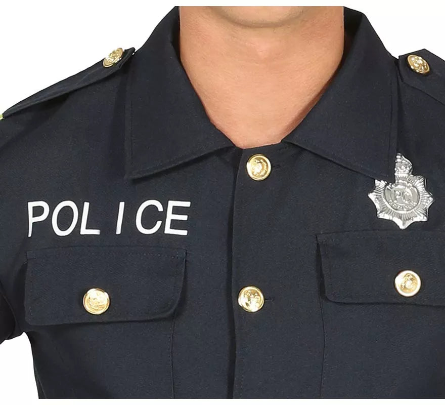 Translation missing: de.Disfraz de Policía azul para hombre