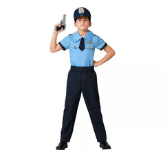 Blaues Polizeikostüm für Jungen