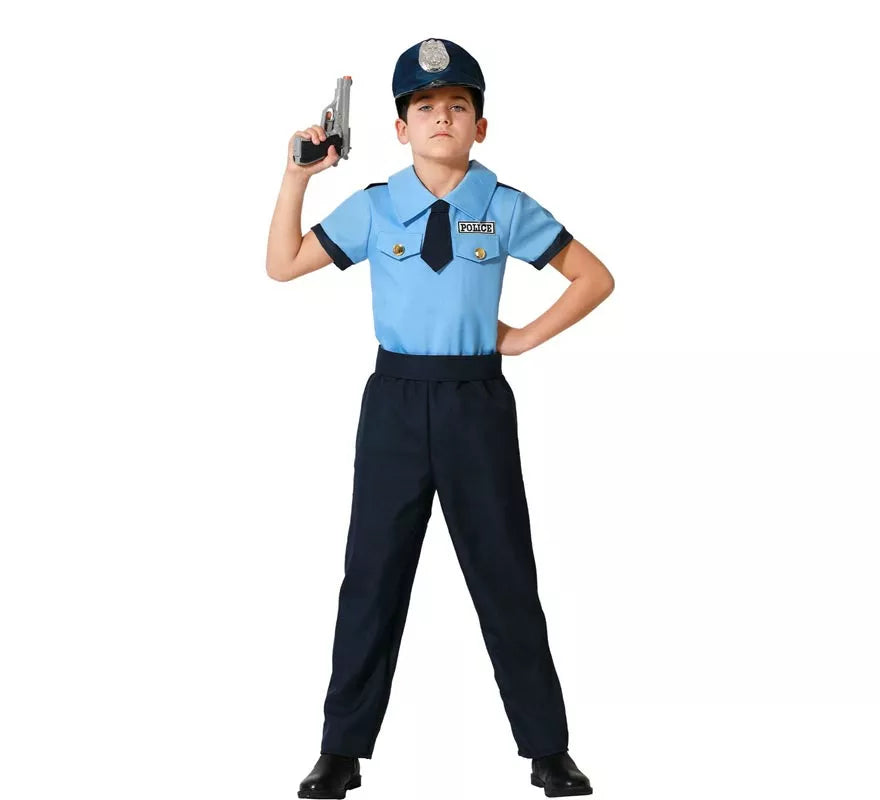 Translation missing: de.Disfraz de Policía azul para niño