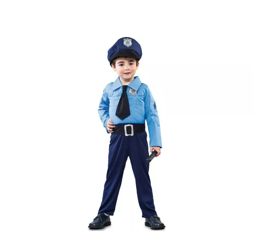 Disfraz de Policía con corbata para niño
