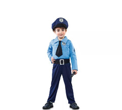 Polizeikostüm mit Krawatte für ein Kind