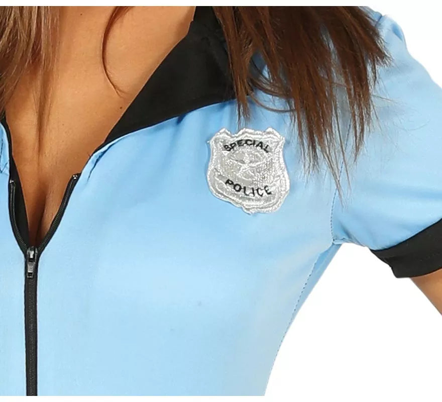 Translation missing: de.Disfraz de Policía con cremallera para mujer