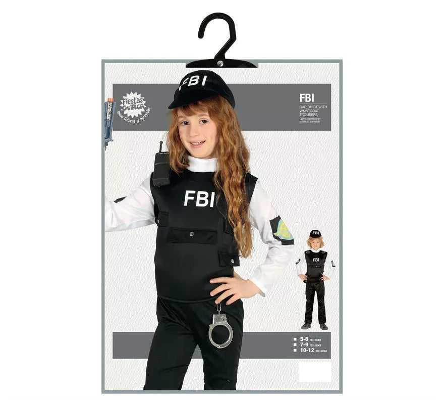 Translation missing: de.Disfraz de Policía del F.B.I. para niño
