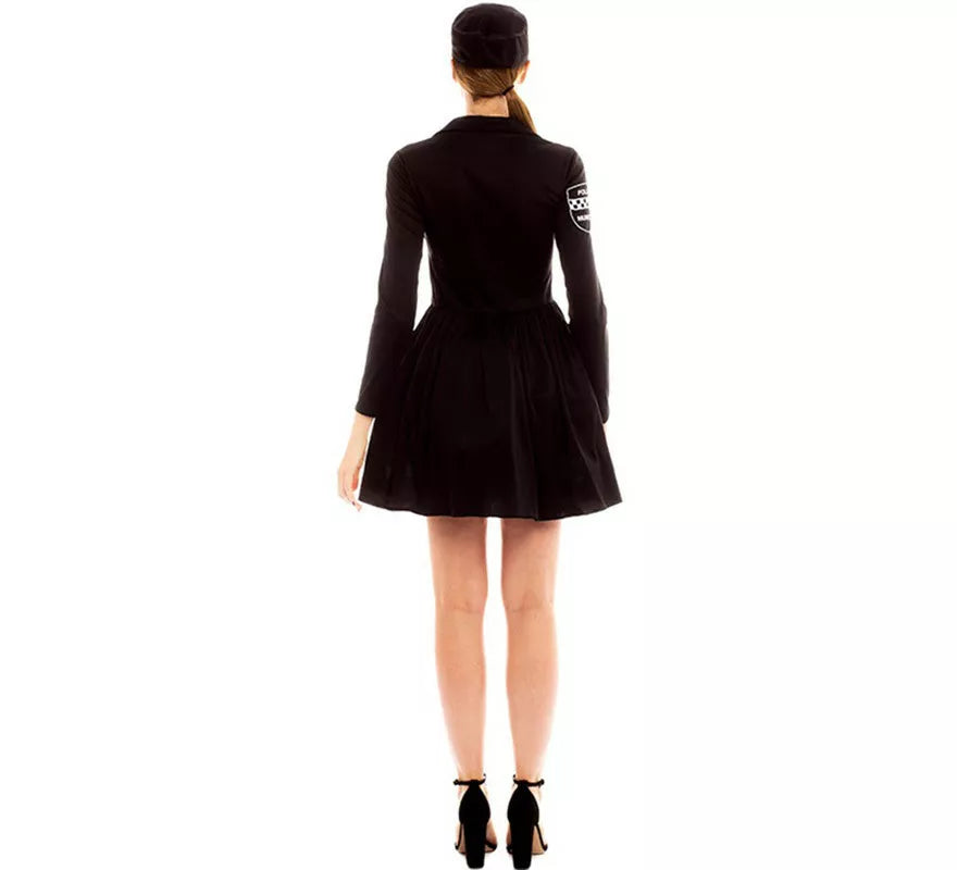Translation missing: de.Disfraz de Policía en Vestido Negro y Amarillo para mujer