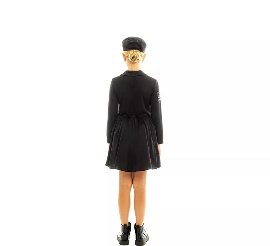 Translation missing: de.Disfraz de Policía en Vestido negro y amarillo para niña