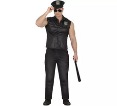 Kurzarm-Polizeikostüm für Herren