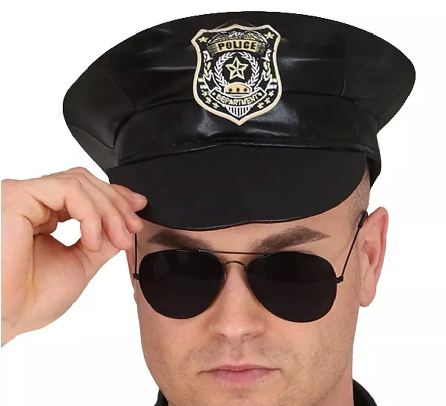 Translation missing: de.Disfraz de Policía manga corta para hombre
