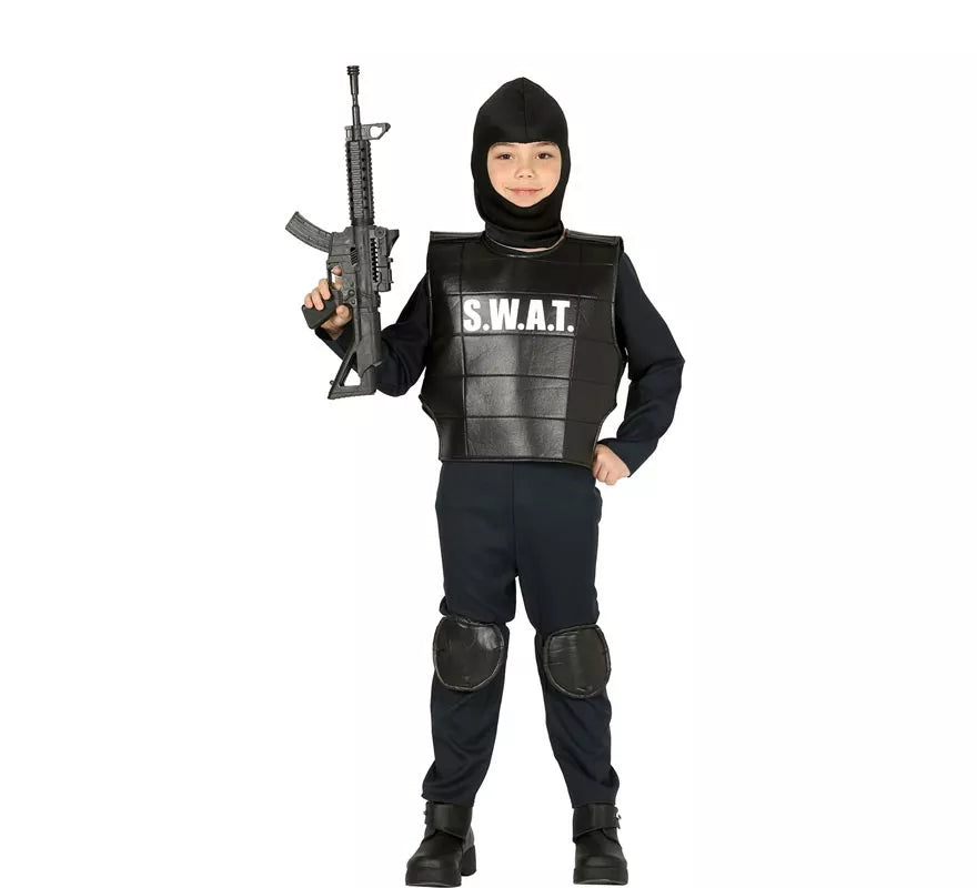 Translation missing: de.Disfraz de Policía Swat para niño