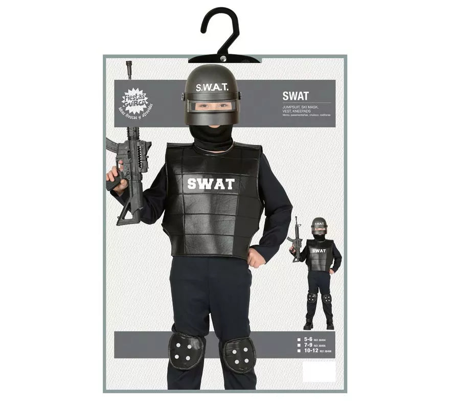 Translation missing: de.Disfraz de Policía Swat para niño