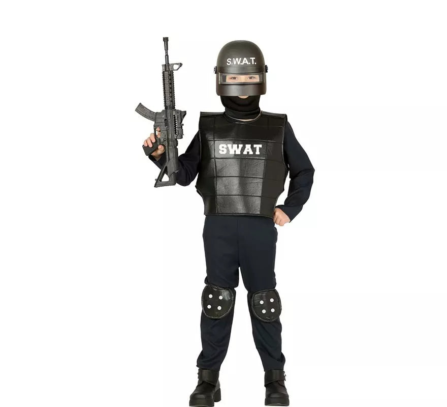 Translation missing: de.Disfraz de Policía Swat para niño