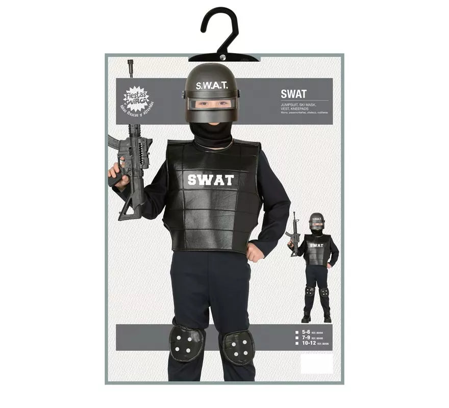 Translation missing: de.Disfraz de Policía Swat para niño