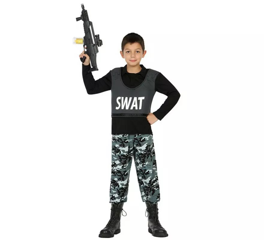 Translation missing: de.Disfraz de Policía SWAT para niño