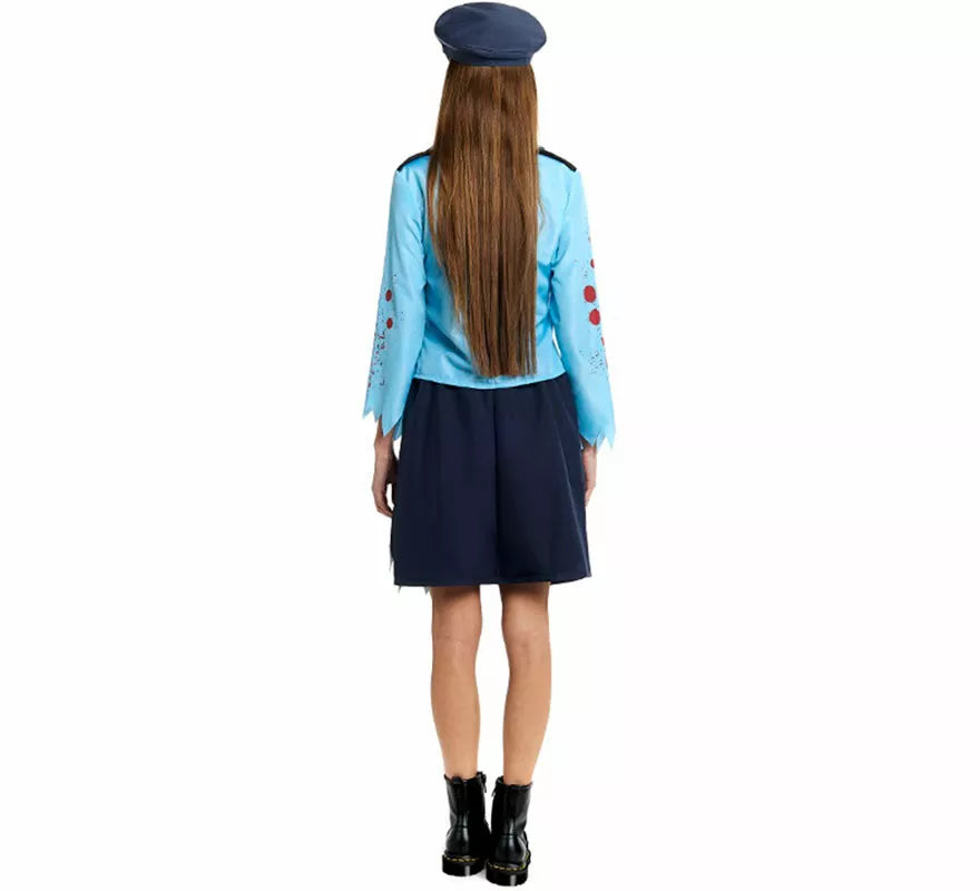 Translation missing: de.Disfraz de Policía Zombie con Gorra para mujer