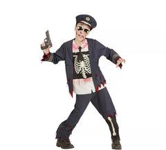 Polizei-Zombie-Kostüm für Jungen